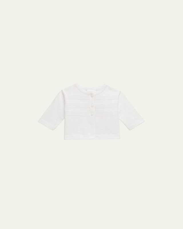 Girl's Textured Cardigan, Size 12M-6X